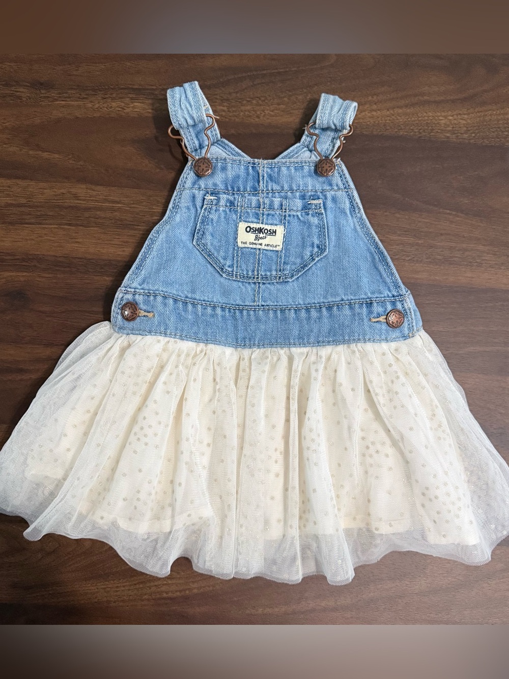 Baby girl Oshkosh overall dress